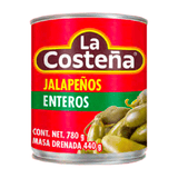 Salsa La CosteÃ±a JalapeÃ±os Enteros 780 Gr