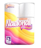 Papel Higiénico Doble Hoja Ecomax Nacional 6 Unid