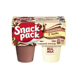 Pudding de Chocolate y Vainilla Snack Pack de 397 gr