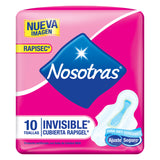 Toallas Femeninas Invisible Nosotras de 10 Uni