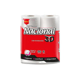 Papel Higienico Triple Hoja 3D Nacional de 6 Uni