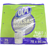 Bolsas Basureras Ola 78X95Cm 75 l 10 u