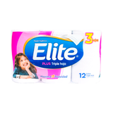 Papel Higienico Elite Plus Triple Hoja De 12